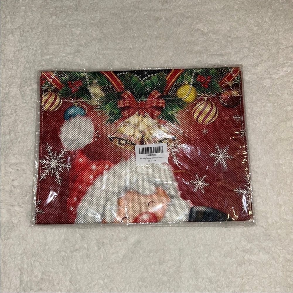 Holiday Santa Christmas Small Flag Snowman Penguin NEW - Picture 2 of 2